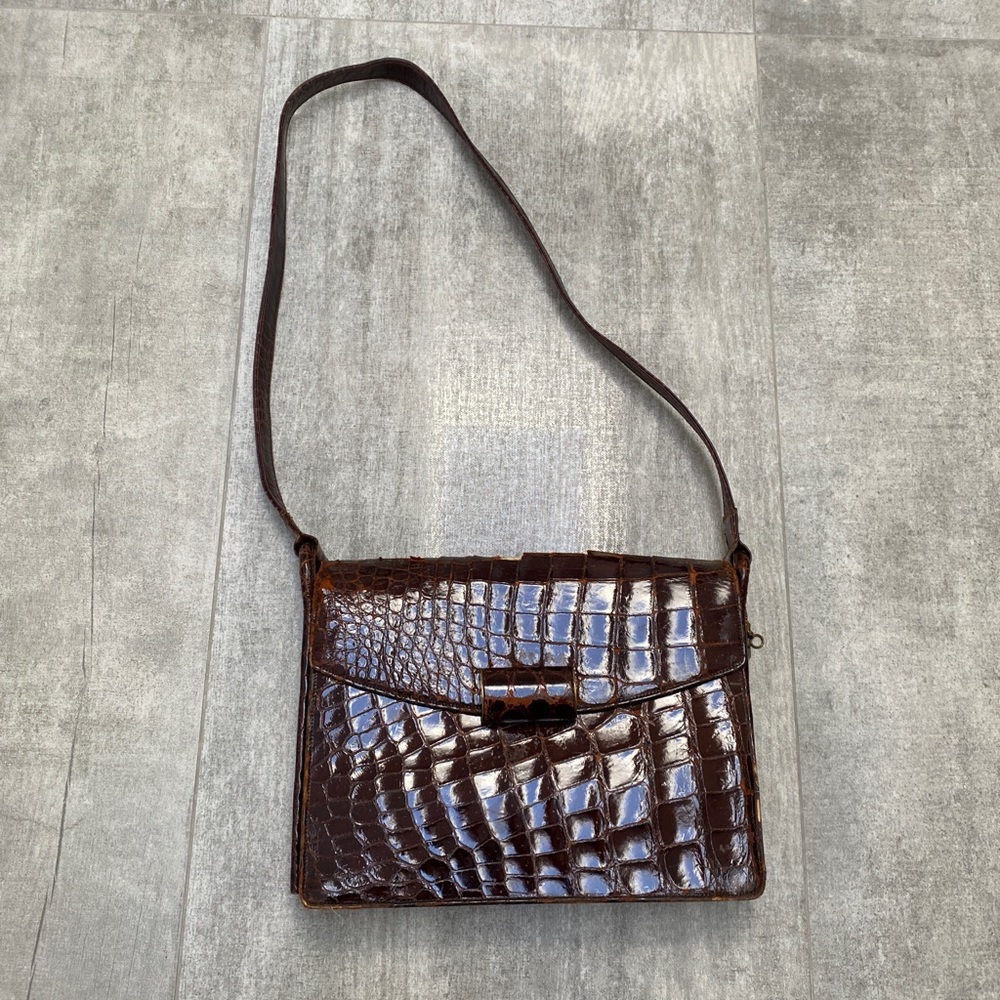 Vintage Mark Cross skin bag